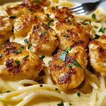 Creamy Parmesan Pasta with Sautéed Garlic Butter Chicken Creamy Parmesan Pasta with Sauteed Garlic Butter Chicken2
