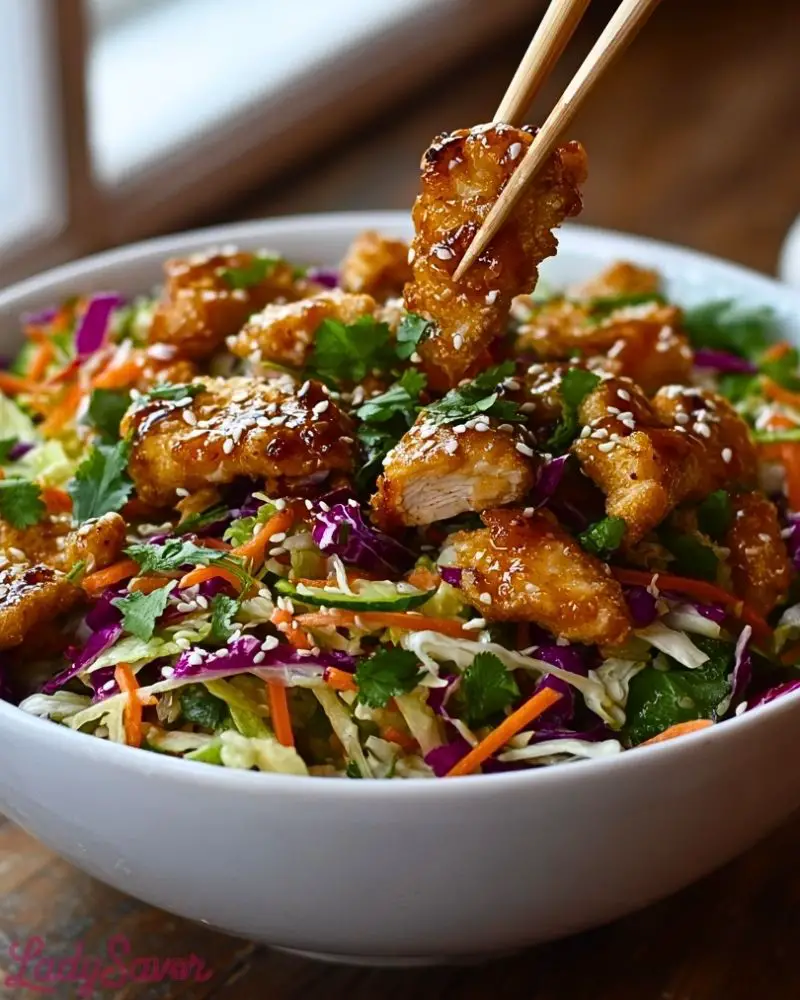 Crispy Asian Chicken Salad Crispy Asian Chicken Salad2