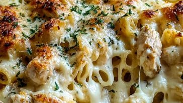 Easy Chicken Alfredo Casserole