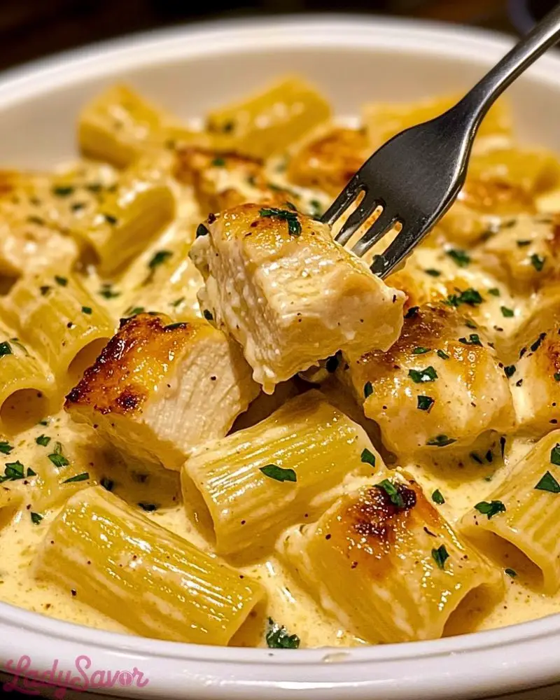 Garlic Butter Chicken Rigatoni in Creamy Parmesan Sauce Garlic Butter Chicken Rigatoni in Creamy Parmesan Sauce