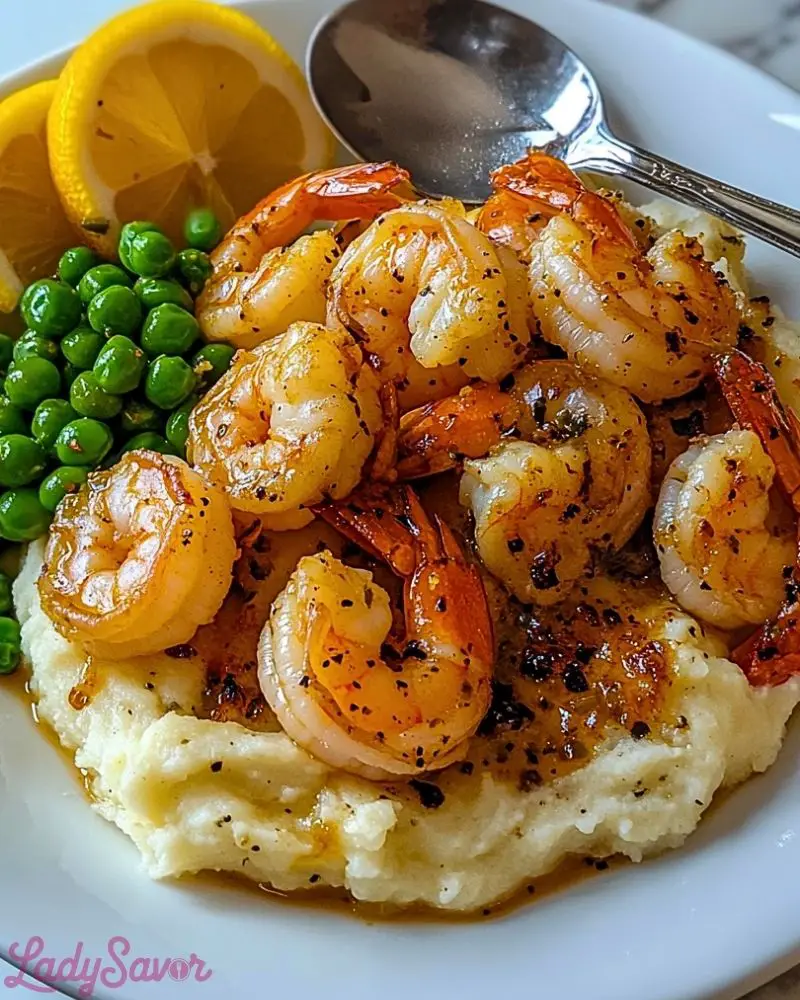 Garlic Butter Shrimp & Veggie Mash Bowl Garlic Butter Shrimp Veggie Mash Bowl
