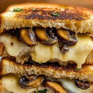 Garlic Mushroom Grilled Cheese