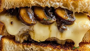 Garlic Mushroom Grilled Cheese