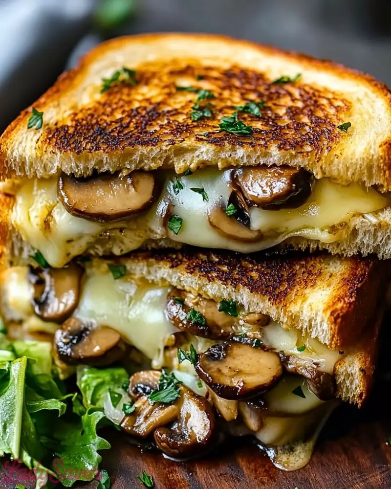 Garlic Mushroom Grilled Cheese Garlic Mushroom Grilled Cheese2