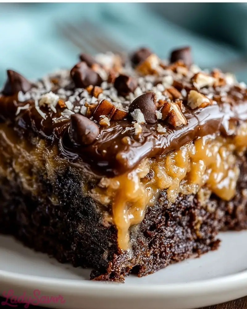 German Chocolate Poke Cake German Chocolate Poke Cake