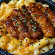 Hot Honey Chicken Mac N Cheese