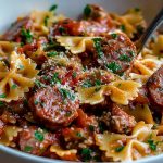 Italian Sausage with Bow Tie Pasta Italian Sausage with Bow Tie Pasta2