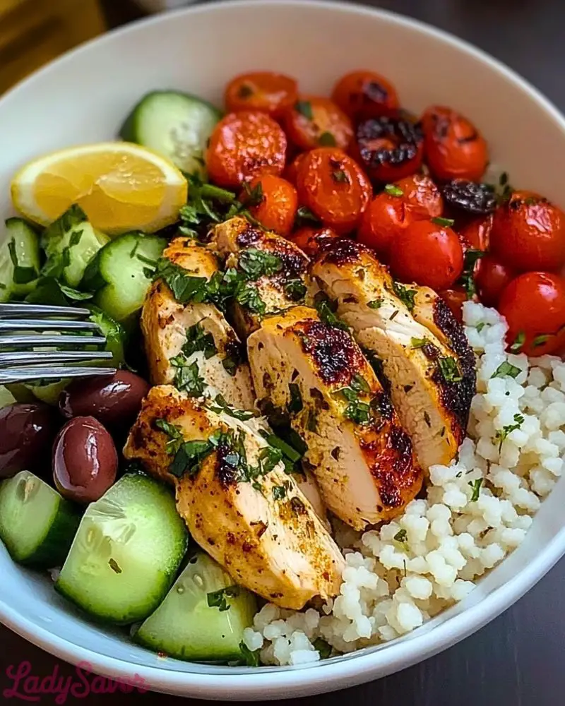 Mediterranean Chicken Bowl Mediterranean Chicken Bowl