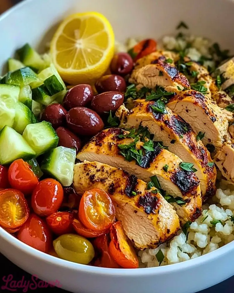 Mediterranean Chicken Bowl Mediterranean Chicken Bowl2