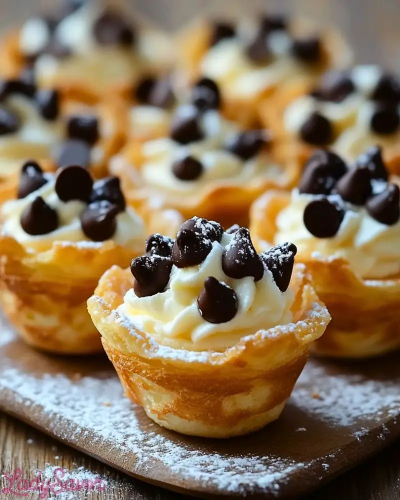 Mini Cannoli Cups Mini Cannoli Cups2