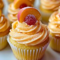 Peach Bellini Cupcakes