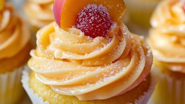 Peach Bellini Cupcakes