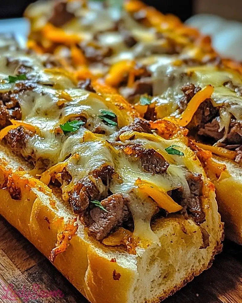 Philly Cheesesteak Cheesy Bread Philly Cheesesteak Cheesy Bread