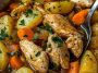 Rustic Chicken Potato Stew with Carrot Herbs