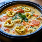 Slow Cooker Creamy Tortellini Soup Slow Cooker Creamy Tortellini Soup2