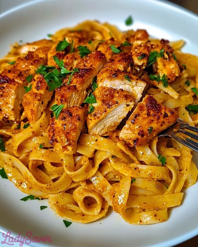 Spicy Cajun Chicken Fettuccine Spicy Cajun Chicken Fettuccine