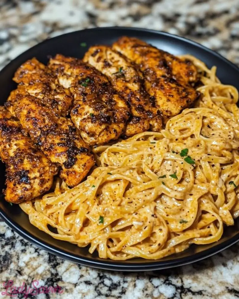 Spicy Cajun Chicken Linguine in Creamy Garlic Parmesan Sauce Spicy Cajun Chicken Linguine in Creamy Garlic Parmesan Sauce2
