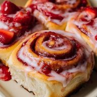 Strawberry Cinnamon Rolls
