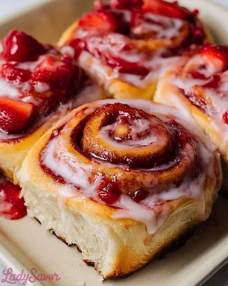 Strawberry Cinnamon Rolls