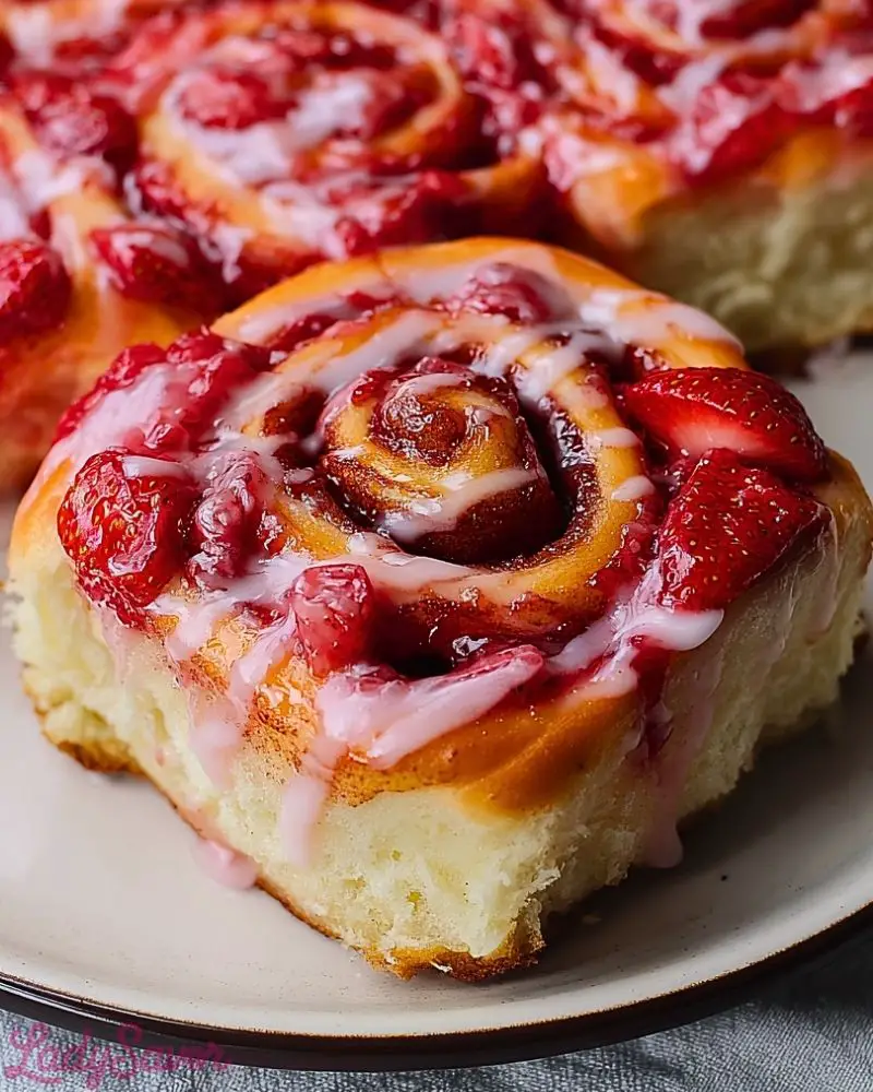 Strawberry Cinnamon Rolls2