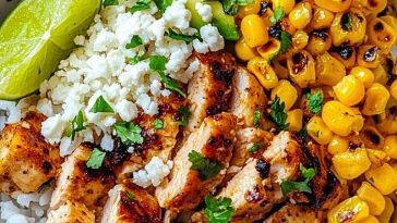 Street Corn Chicken Rice Bowl