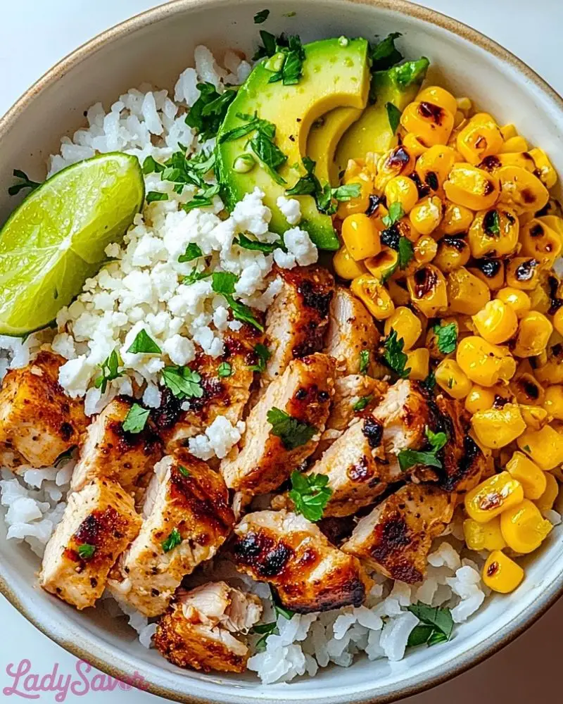 Street Corn Chicken Rice Bowl Street Corn Chicken Rice Bowl