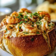 Stuffed Seafood Bread Bowl