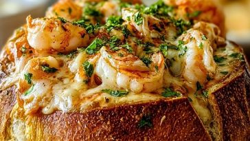 Stuffed Seafood Bread Bowl