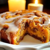 Sweet Potato Cinnamon Roll Cake