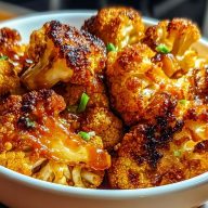 Sweet and Spicy Baked Cauliflower