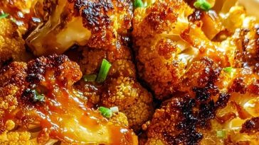 Sweet and Spicy Baked Cauliflower