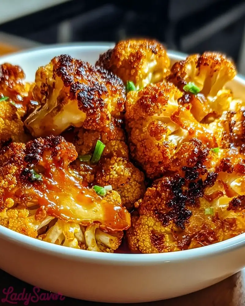 Sweet and Spicy Baked Cauliflower Sweet and Spicy Baked Cauliflower