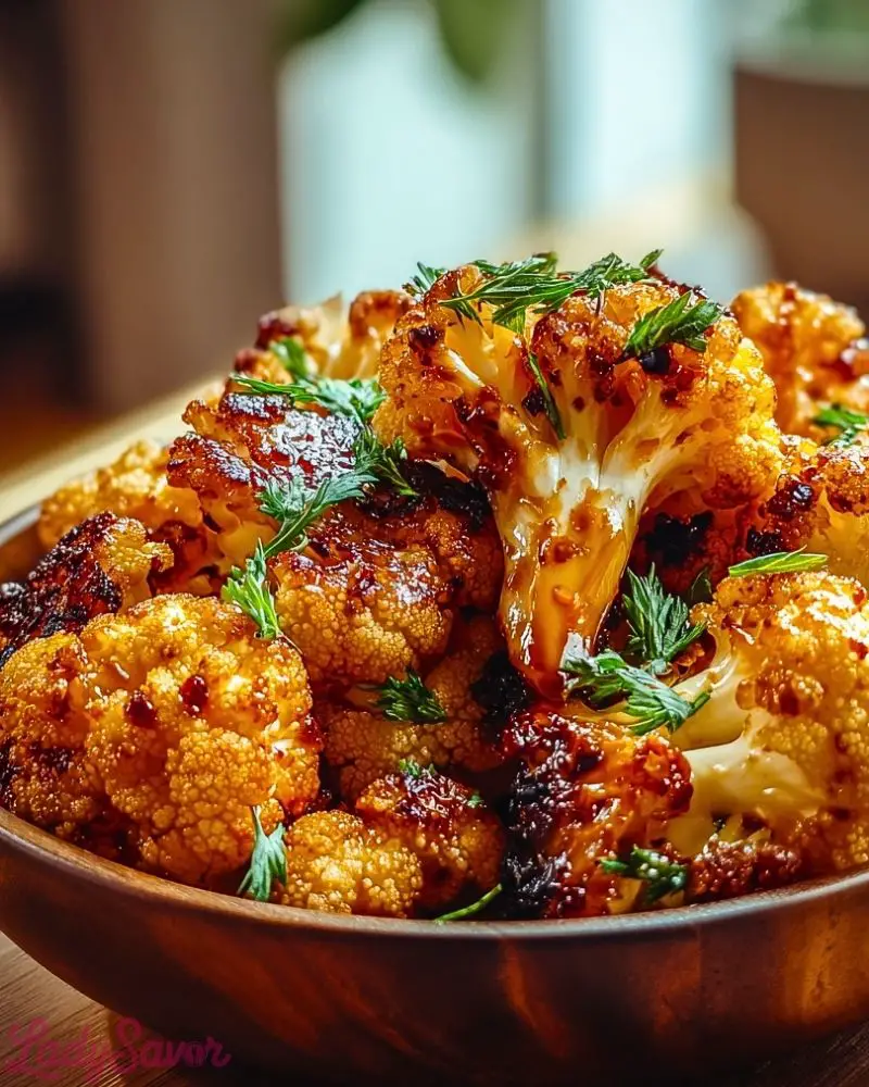 Sweet and Spicy Baked Cauliflower Sweet and Spicy Baked Cauliflower2