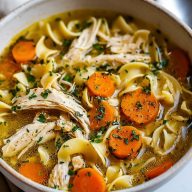 The Coziest Chicken Noodle Soup