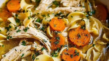 The Coziest Chicken Noodle Soup