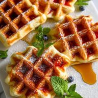 Buttery Belgian Liege Waffles