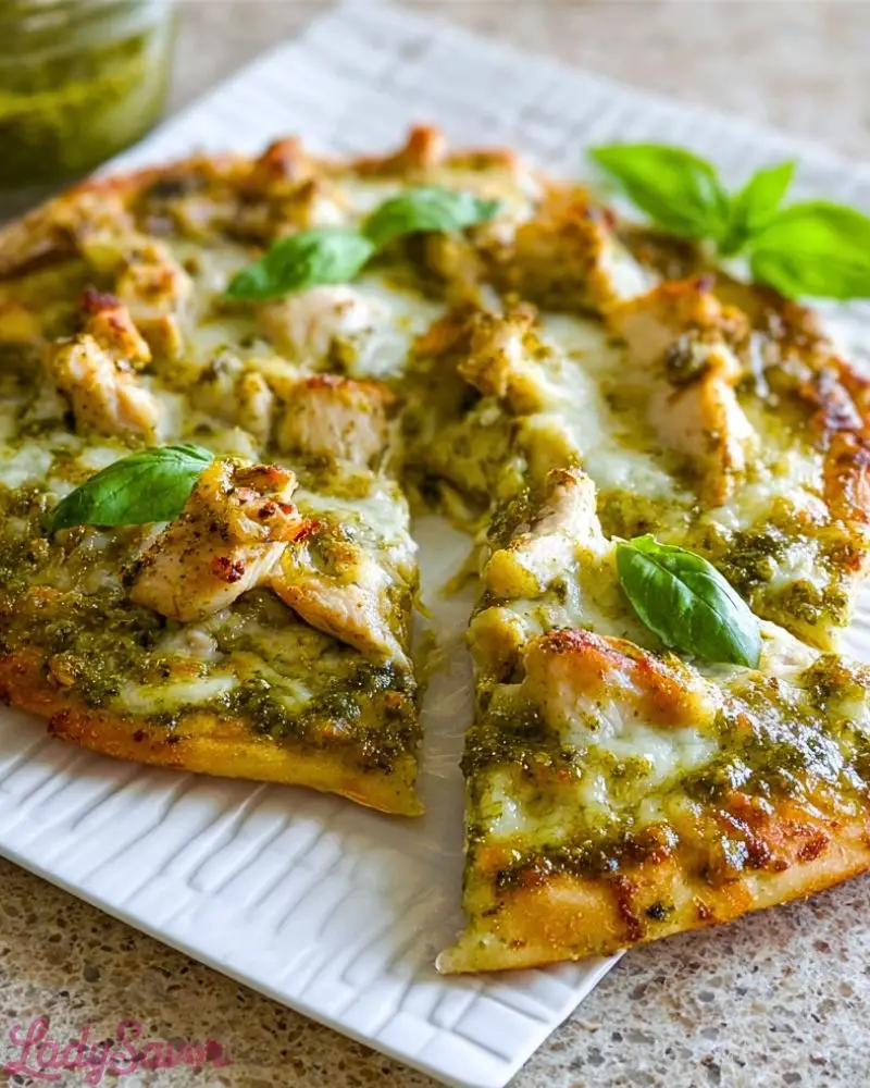 Chicken Pesto Pizza Chicken Pesto Pizza