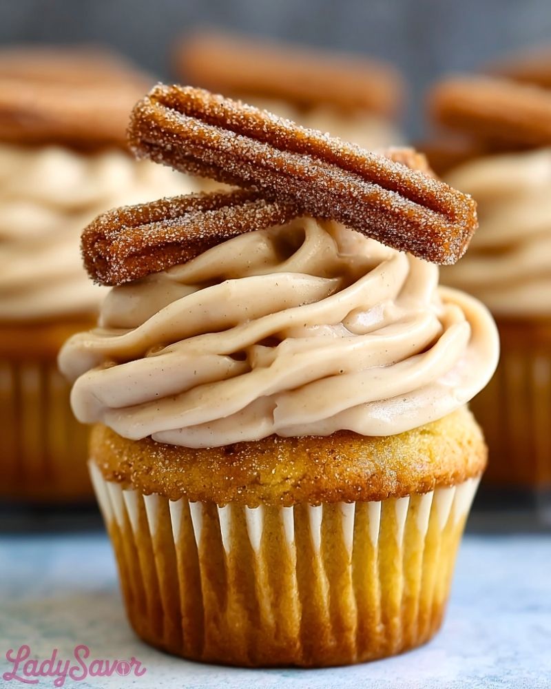 Churro Cupcakes with Cinnamon Cream Cheese Frosting Churro Cupcakes with Cinnamon Cream Cheese Frosting2