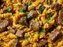 Creamy Spicy Garlic Butter Steak and Pasta Recipe