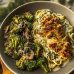 Creamy Spinach Artichoke Greek Chicken Alfredo Recipe2