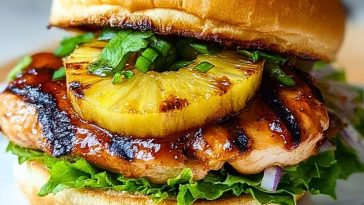 Grilled Hawaiian Chicken Sandwiches