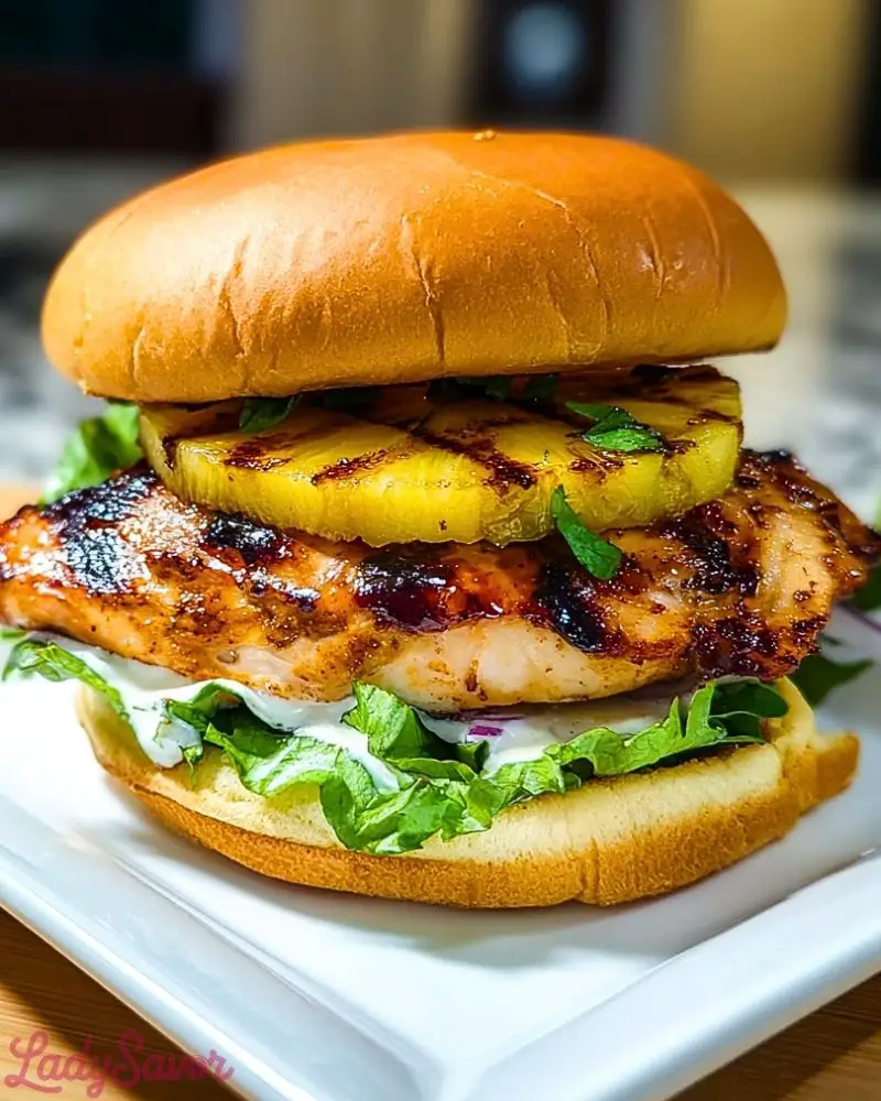 Grilled Hawaiian Chicken Sandwiches Grilled Hawaiian Chicken Sandwiches2
