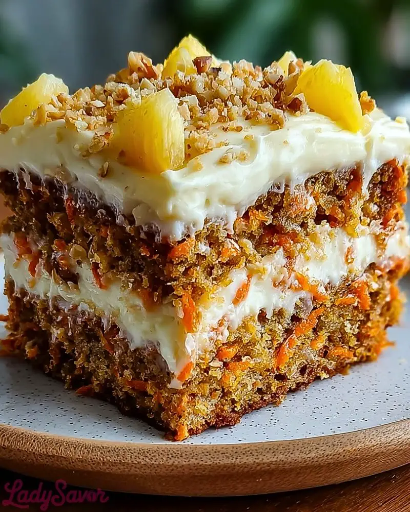 Hawaiian Carrot Pineapple Cake