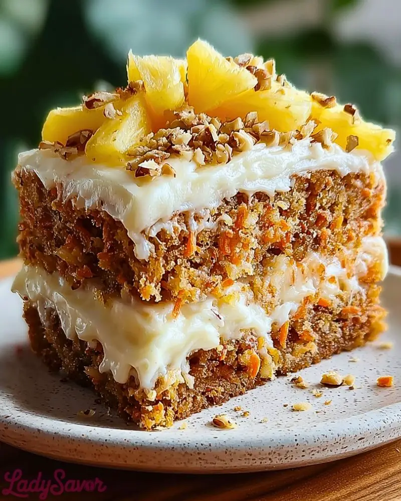 Hawaiian Carrot Pineapple Cake2