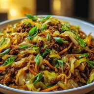 Healthy Chinese Ground Beef Cabbage