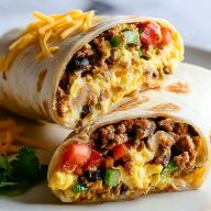 High Protein Breakfast Burritos