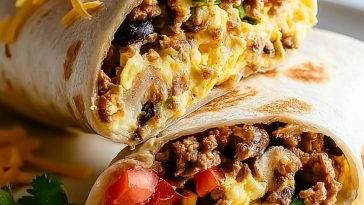 High Protein Breakfast Burritos