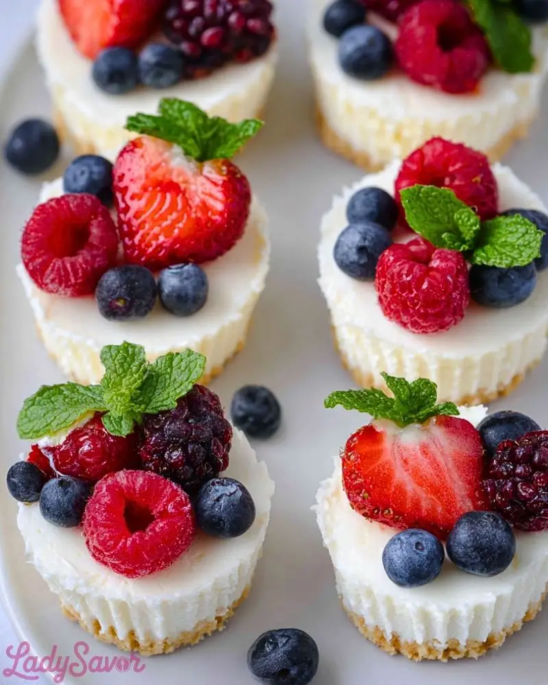 No Bake Mini Cheesecakes No Bake Mini Cheesecakes2