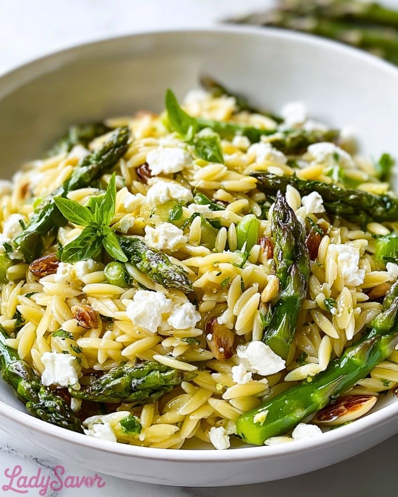 Orzo with Asparagus & Feta Orzo with Asparagus Feta