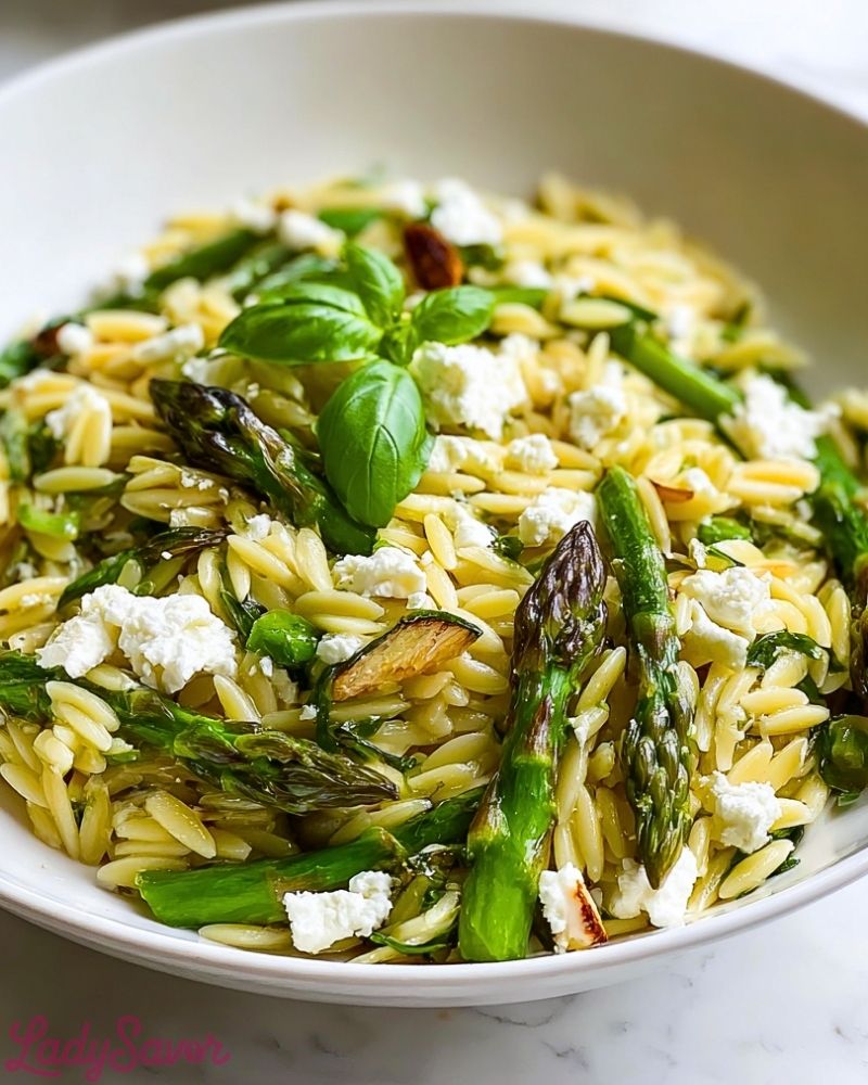 Orzo with Asparagus & Feta Orzo with Asparagus Feta2